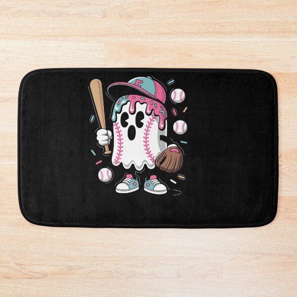 Item preview, Ice Cream Drip Ghost Baseball Spots Halloween designed and sold by Dressed For  Duty.