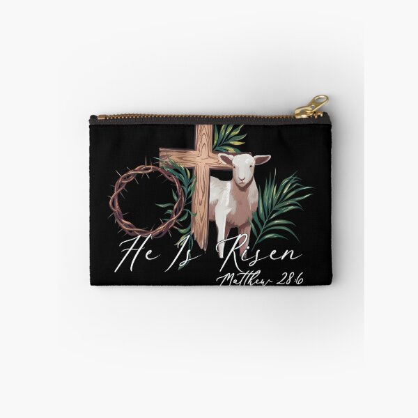 Item preview, He Is Risen Lamb Cross Easter Scripture designed and sold by Dmo3HarkoArt.