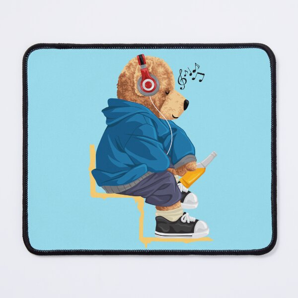 Item preview, Urban Teddy Bear Listening Music designed and sold by Bhonard 21.