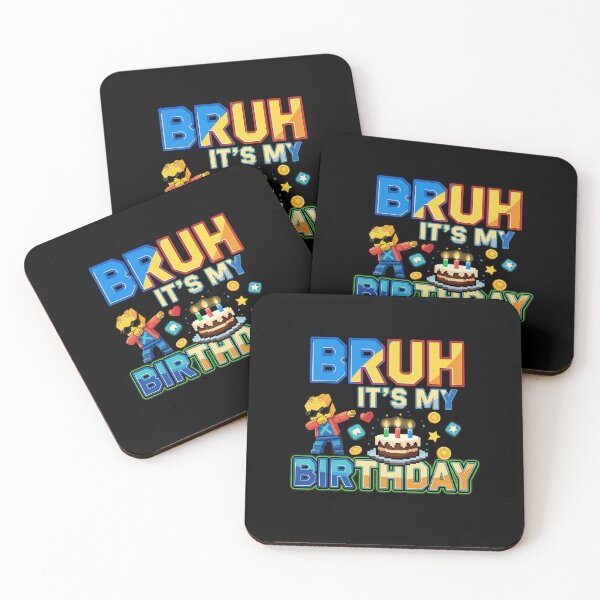 Item preview, Bruh Its My Birthday Master Builder Dabbing Pixel Art designed and sold by Dressed For  Duty.