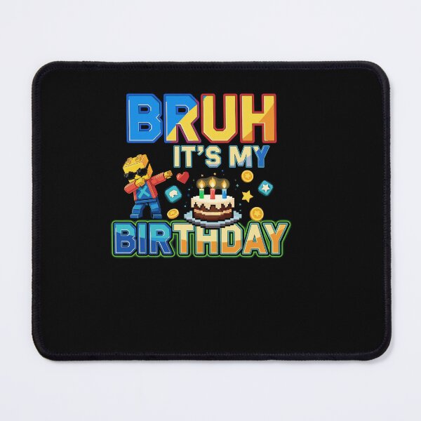 Item preview, Bruh Its My Birthday Master Builder Dabbing Pixel Art designed and sold by Dressed For  Duty.