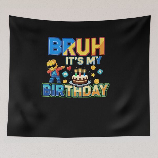 Item preview, Bruh Its My Birthday Master Builder Dabbing Pixel Art designed and sold by Dressed For  Duty.