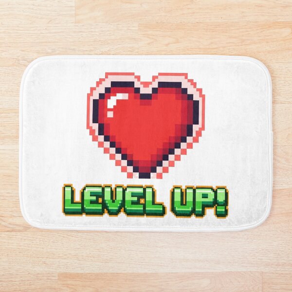 Item preview, Retro Pixel Art Heart Level Up Gaming Aesthetic designed and sold by Krfto.