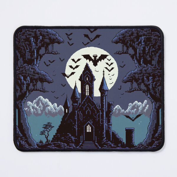 Item preview, Dracula’s Castle Pixel Art designed and sold by Deepestblue.