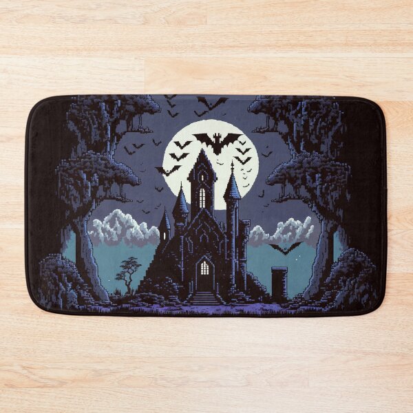 Item preview, Dracula’s Castle Pixel Art designed and sold by Deepestblue.