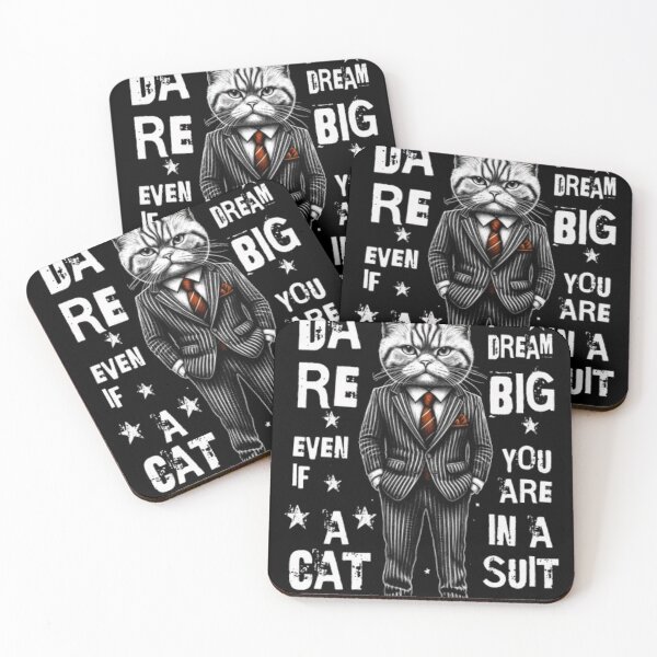 Item preview, Dare To Dream Big - Funny Business Cat In A Suit designed and sold by GenZFashion000.