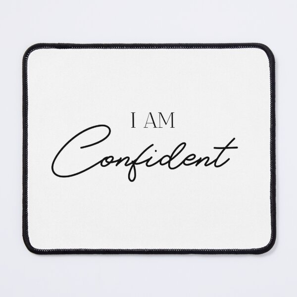 Item preview, I AM Confident Sticker | Self Love Affirmation | Motivational Quote | Minimalist Aesthetic | Mental Health Positive Saying designed and sold by B1anc.