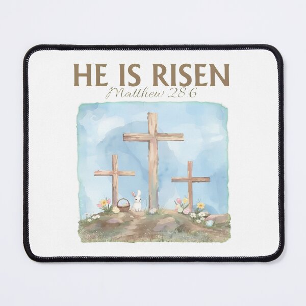 Item preview, HE IS RISEN Matthew 28:6 Watercolor Crosses designed and sold by Dmo3HarkoArt.