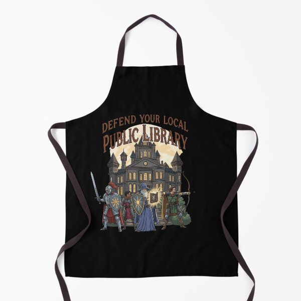 Item preview, Defend Your Local Public Library Mage Wizard Archer Knight designed and sold by Dressed For  Duty.
