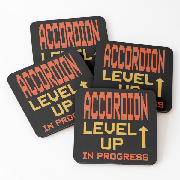 Item preview, ACCORDION LEVEL UP IN PROGRESS – Dot Font Logo Design designed and sold by MOCOPOCO.