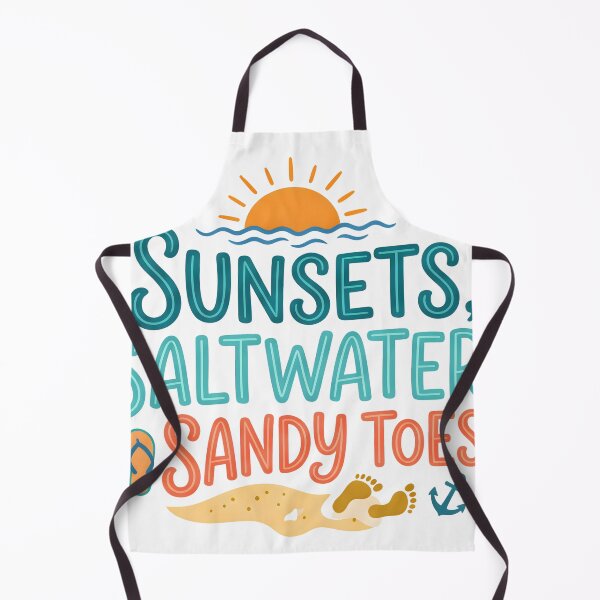 Item preview, Sunsets saltwater sandy toes beach phrase isolated on a transparent background designed and sold by shadoweeekhan.
