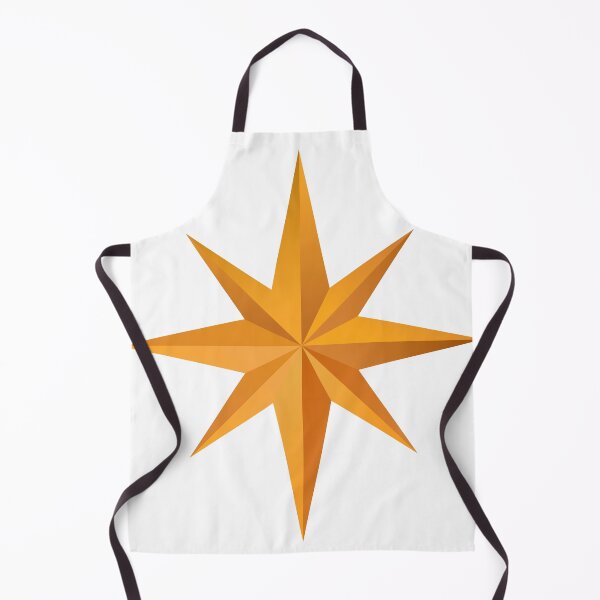 Item preview, 8 Point Star Orange – Geometric Minimal Design designed and sold by Rafcreatives.