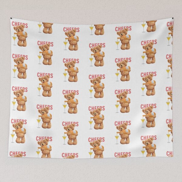 Item preview, Cheers Cute Teddy Bear With Wine designed and sold by Bhonard 21.