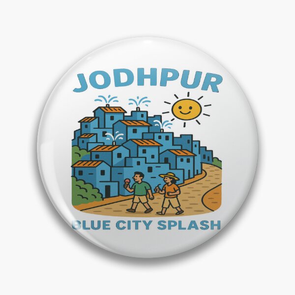 Item preview, Jodhpur Blue City Splash | Funny Indian Summer Heat Cool Desert City Vibes designed and sold by Globalcitytees.