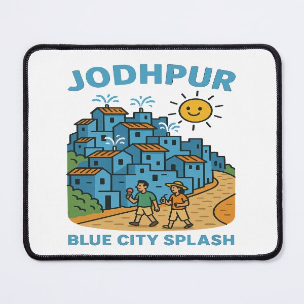 Item preview, Jodhpur Blue City Splash | Funny Indian Summer Heat Cool Desert City Vibes designed and sold by Globalcitytees.