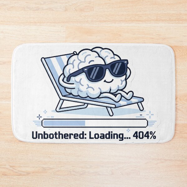 Artikelvorschau, Aufkleber „Unbeeindruckt 404“ | Lustiger, sarkastischer Retro-Tech-Humor-Aufkleber entworfen und verkauft von ChaosAndChill.
