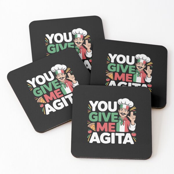 Item preview, You Give Me Agita Italian Slang Saying Funny Italia Flag designed and sold by Dressed For  Duty.