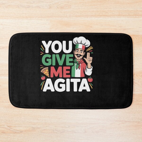 Item preview, You Give Me Agita Italian Slang Saying Funny Italia Flag designed and sold by Dressed For  Duty.