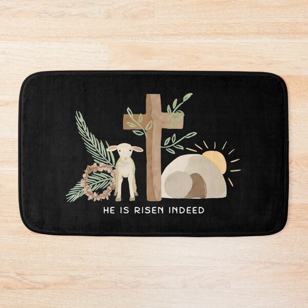 Item preview, He Is Risen Indeed Easter Lamb Cross designed and sold by Dmo3HarkoArt.