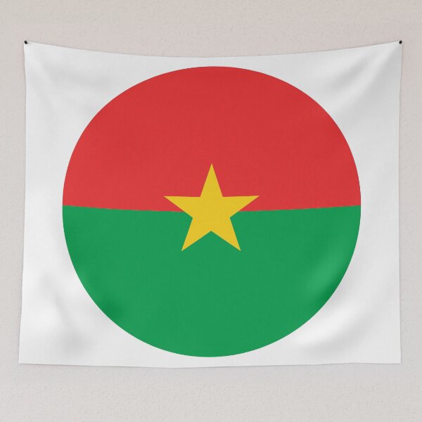 Item preview, Burkina Faso Round Flag Burkinabe Heritage designed and sold by NTGUILTY.
