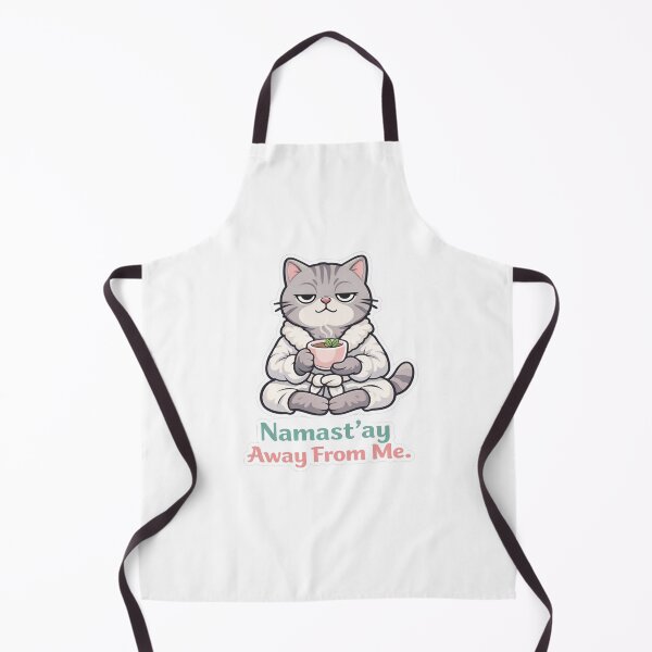 Item preview, Namast’ay Away From Me. — Meditation Cat Sticker designed and sold by Gentlestate.
