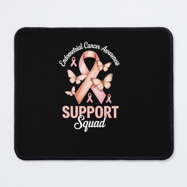 Item preview, Support Squad Peach Ribbon Butterfly Endometrial Cancer designed and sold by EllenJast.