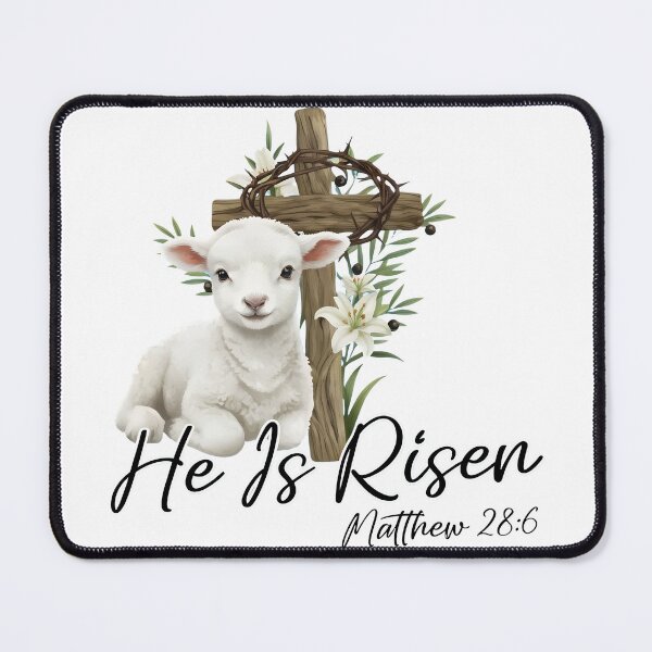 Item preview, He Is Risen Lamb Cross Easter Christian designed and sold by Dmo3HarkoArt.