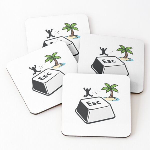 Item preview, Escape Key Funny Programmer Vacation Tech Humor Design designed and sold by ZYNORAworld.