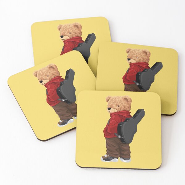 Item preview, Cool Teddy Bear With Guitar Case designed and sold by Bhonard 21.