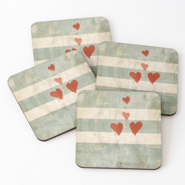 Item preview, Minimalist Heart Stripe Wall Art Neutral Abstract Love Print designed and sold by NarjaShop.