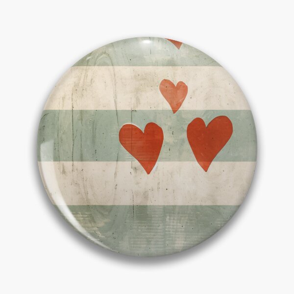 Item preview, Minimalist Heart Stripe Wall Art Neutral Abstract Love Print designed and sold by NarjaShop.