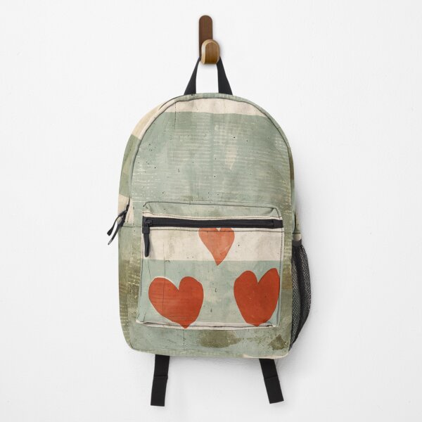 Item preview, Minimalist Heart Stripe Wall Art Neutral Abstract Love Print designed and sold by NarjaShop.