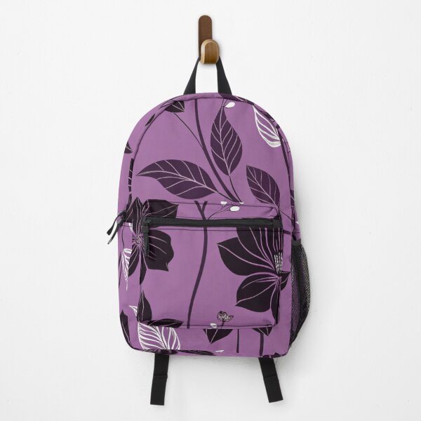 Item preview, Purple Floral Seamless Pattern with Black Flowers | Elegant Botanical Design, Dark Aesthetic Background designed and sold by Erik Visnievskij.