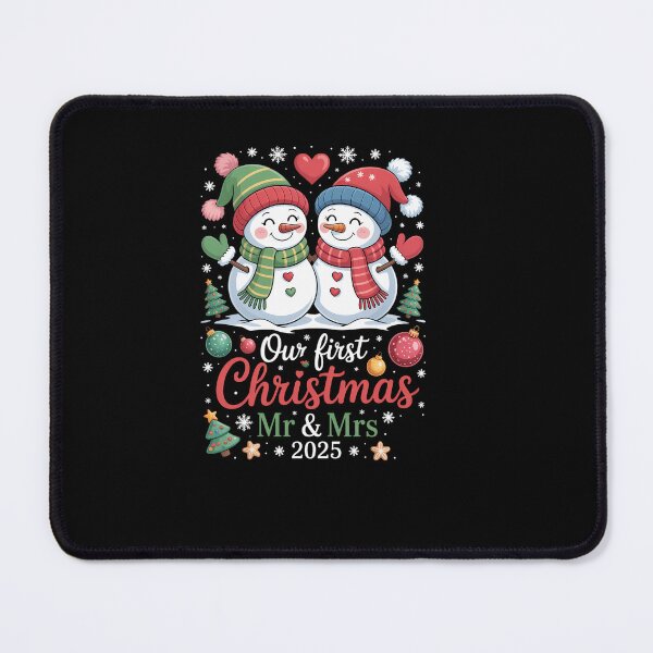 Item preview, Our First Christmas as Mr & Mrs Couple Matching Pajamas designed and sold by EllenJast.