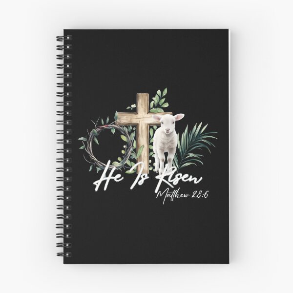 Item preview, He Is Risen Lamb Cross Easter Scripture designed and sold by Dmo3HarkoArt.