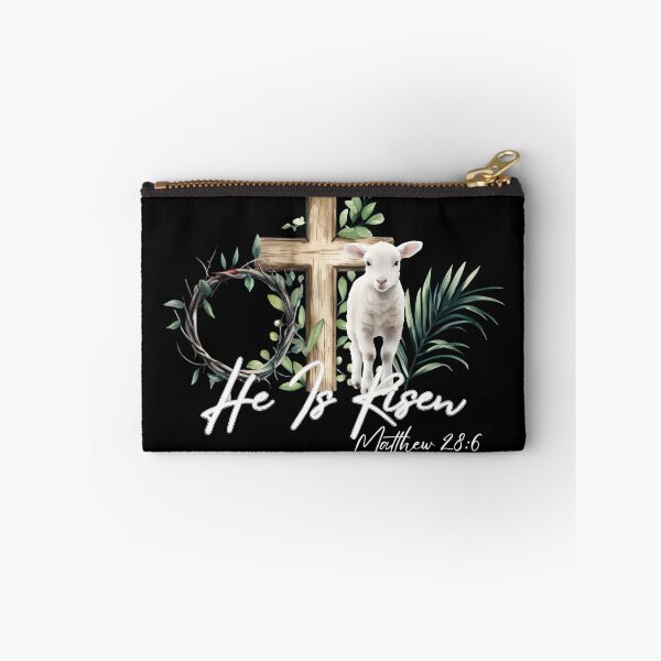 Item preview, He Is Risen Lamb Cross Easter Scripture designed and sold by Dmo3HarkoArt.