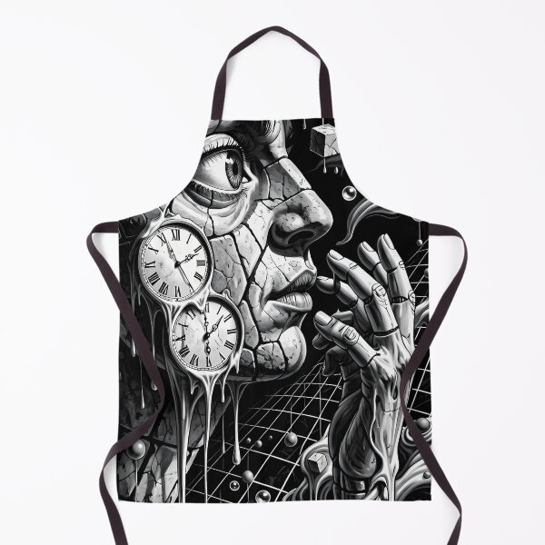 Item preview, Melting Clocks and Fractured Mind in Monochrome Dream designed and sold by ArtaFutura.