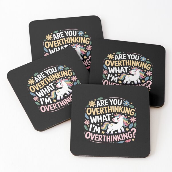 Item preview, Are You Overthinking What I'm Overthinking Horse Unicorn designed and sold by Dressed For  Duty.