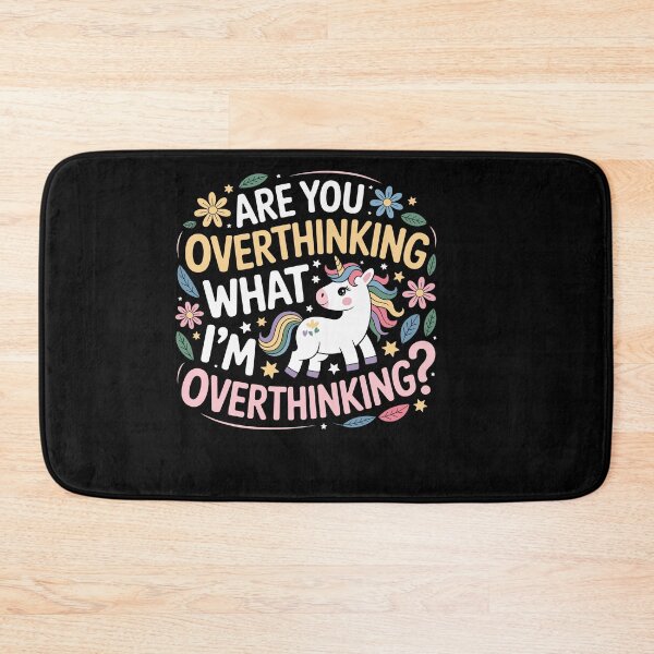 Item preview, Are You Overthinking What I'm Overthinking Horse Unicorn designed and sold by Dressed For  Duty.