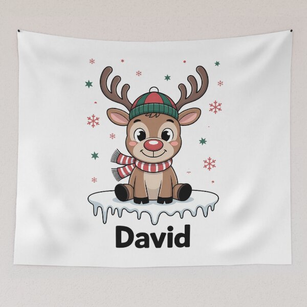 Item preview, Personalized Christmas Reindeer Bow Ball Christmas Xmas Tree Cake designed and sold by EllenJast.