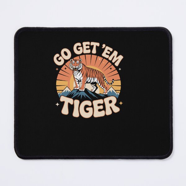 Item preview, Retro Go Get'Em Tiger Motivational Cat designed and sold by Dressed For  Duty.