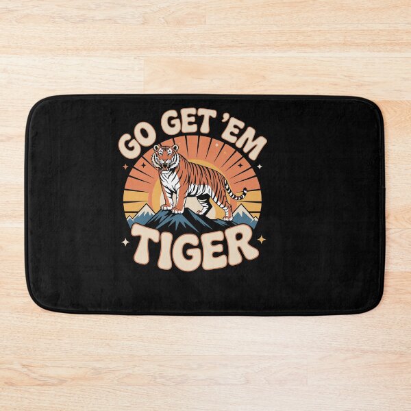 Item preview, Retro Go Get'Em Tiger Motivational Cat designed and sold by Dressed For  Duty.