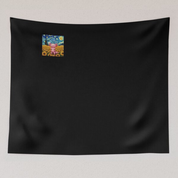 Item preview, Starry Night Axolotl Van Gogh Style Amphibian Sunflower Art designed and sold by Dressed For  Duty.