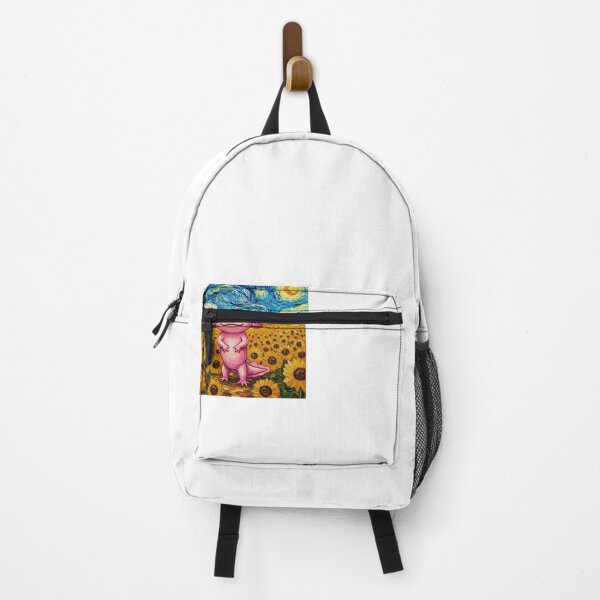 Item preview, Starry Night Axolotl Van Gogh Style Amphibian Sunflower Art designed and sold by Dressed For Duty.