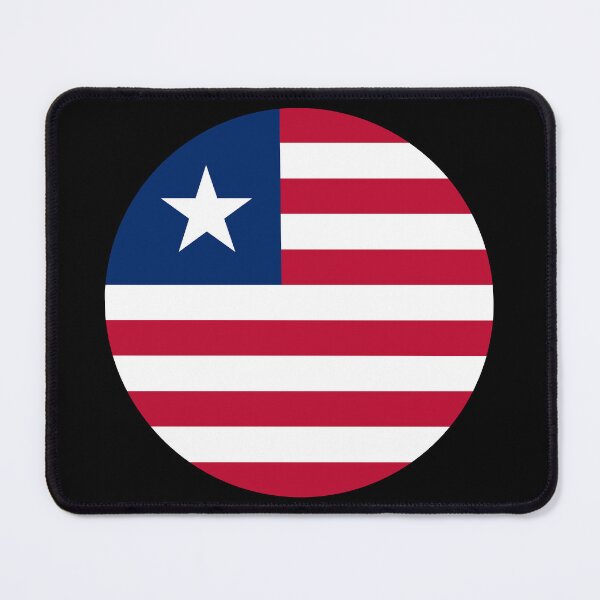 Item preview, Liberia Round Flag Liberian Patriotic Heritage designed and sold by NTGUILTY.