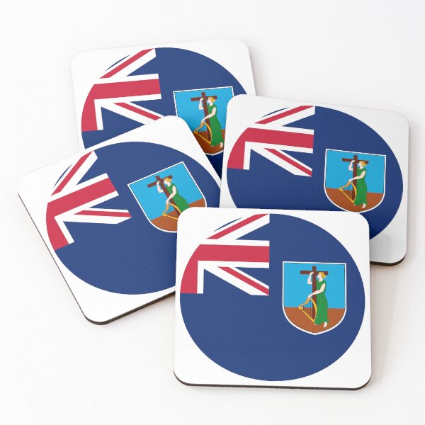 Item preview, Montserrat Round Flag Montserratian Patriotic Heritage designed and sold by NTGUILTY.