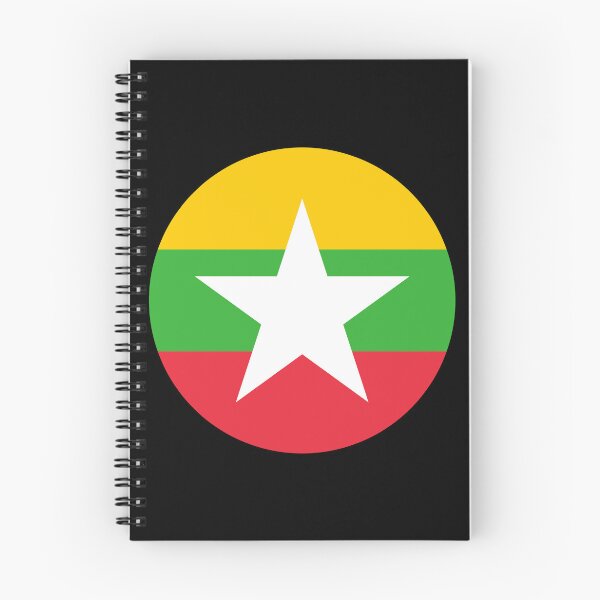 Item preview, Myanmar Round Flag Burmese Patriotic Heritage designed and sold by NTGUILTY.
