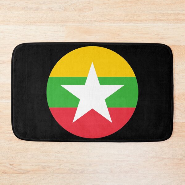Item preview, Myanmar Round Flag Burmese Patriotic Heritage designed and sold by NTGUILTY.