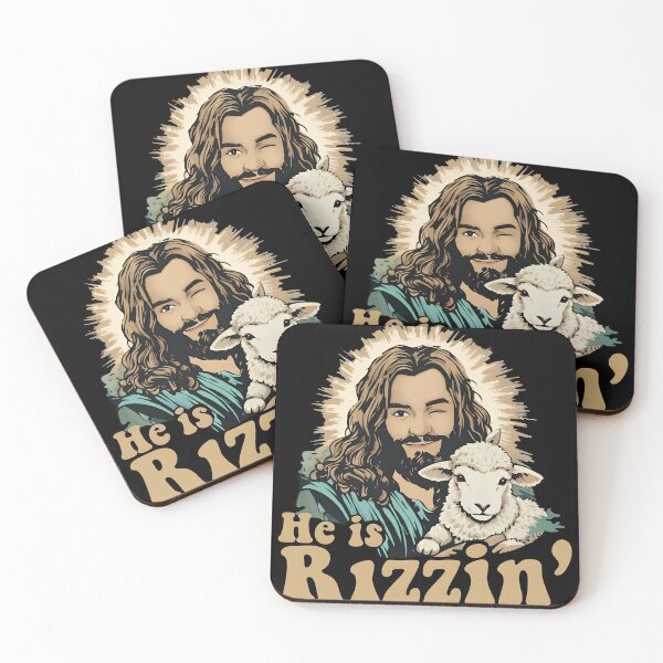 Item preview, He Is Rizzin Winking Jesus Lamb Retro T-Shirt designed and sold by Dmo3HarkoArt.