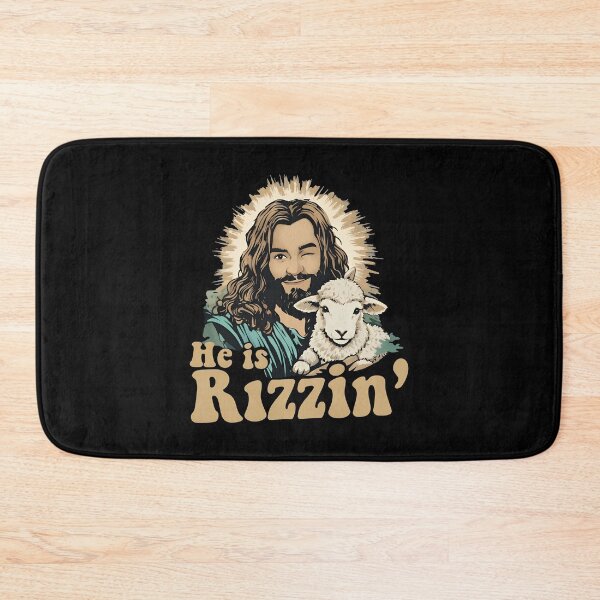 Item preview, He Is Rizzin Winking Jesus Lamb Retro T-Shirt designed and sold by Dmo3HarkoArt.